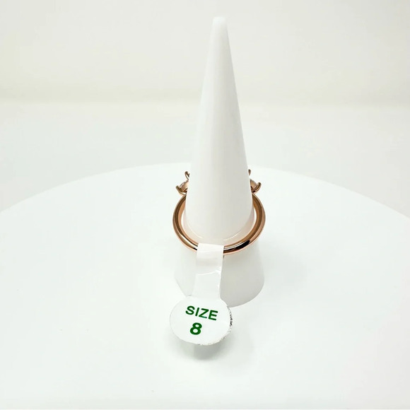 Bomb Party Rising Sun of Creation  Watermelon Tourmaline Rose Gold Ring NWT - Picture 2 of 3